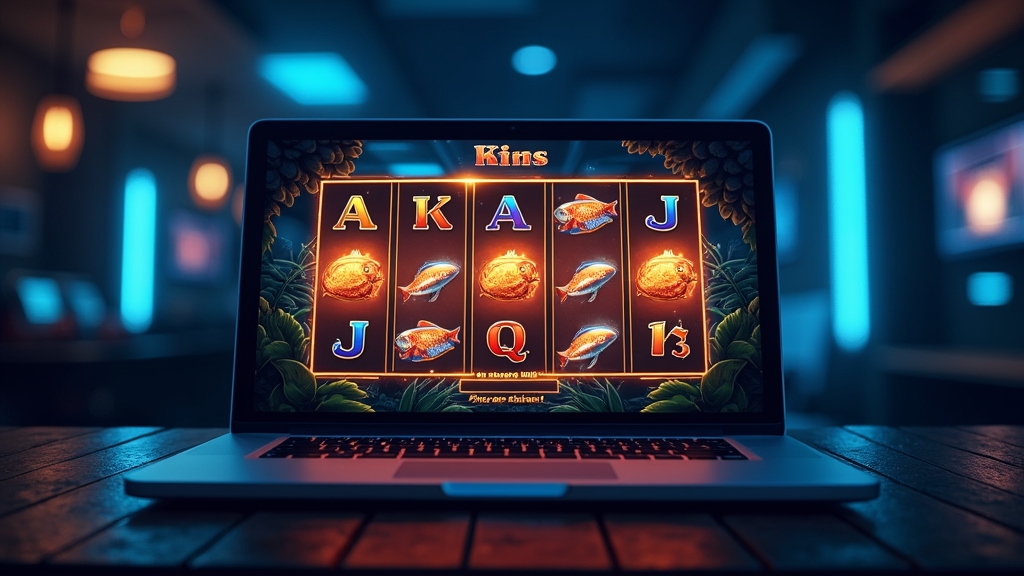 Browser-based Big Bass Splash demo loading on a laptop without a download