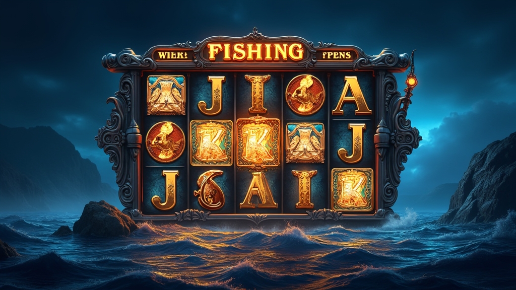 Fishing slot reels with collector wild and money symbols during free spins